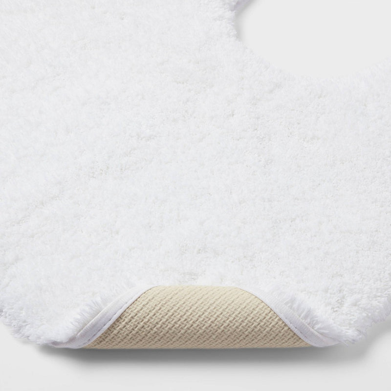 Spa Plush Contour Bath Rug White - Threshold
