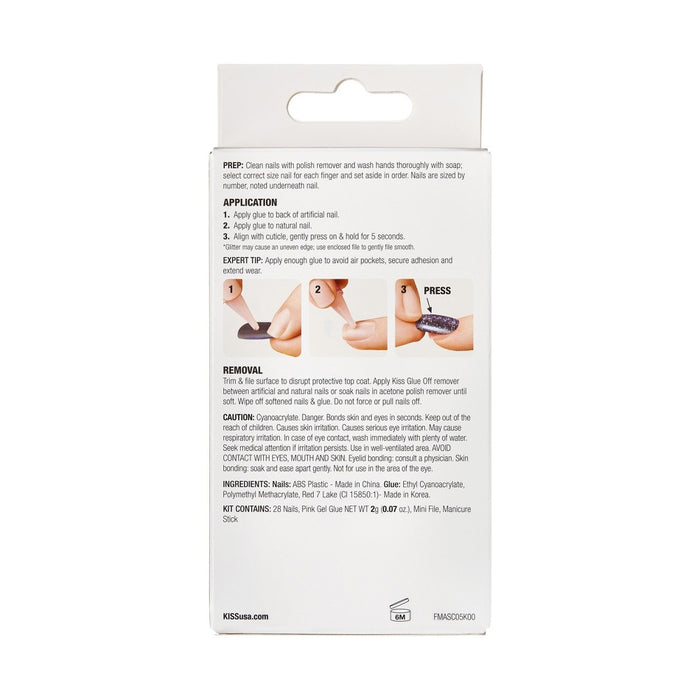 KISS Products Gel Fantasy Fake Nails - Dignity - 31ct