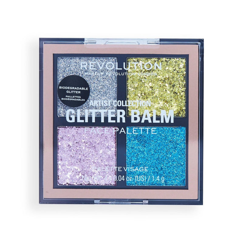 Makeup Revolution Artist Glitter Balm Palette - 0.16oz