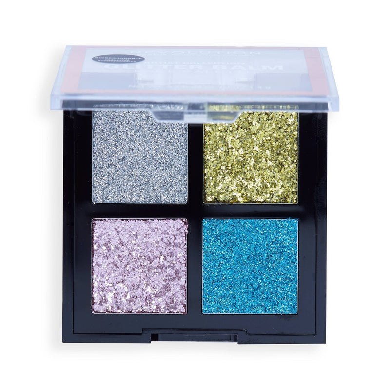 Makeup Revolution Artist Glitter Balm Palette - 0.16oz