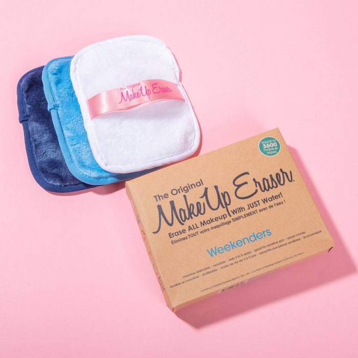 MakeUp Eraser Weekenders Blue 3-Day Face Cleanser Set - 3ct