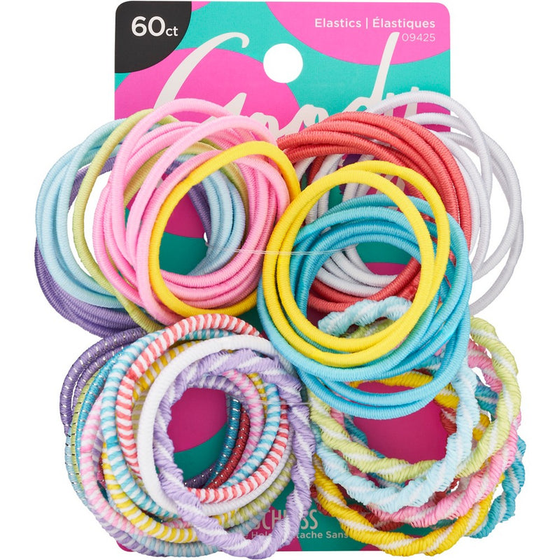 Goody Girls' Ouchless Assorted Elastics - 60ct
