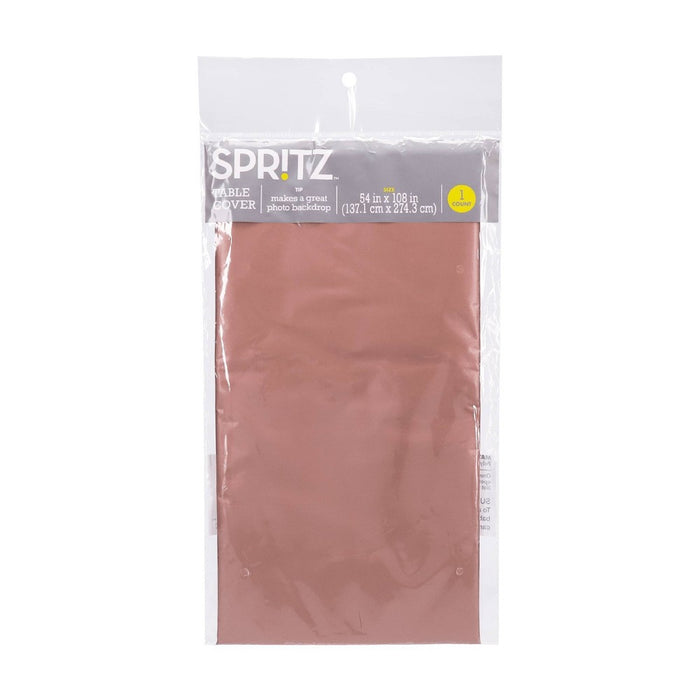 Disposable Chrome Table Cover Pink/Gold - Spritz