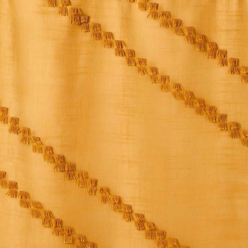 63" Blackout Chevron Clip Dotted Sheer Overlay Kids' Panel Yellow - Pillowfort