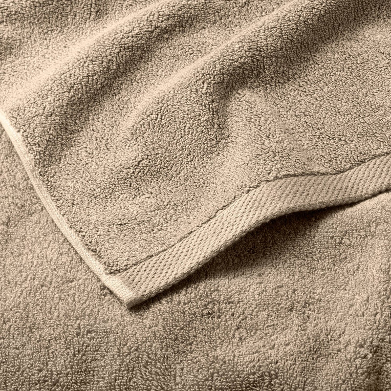 Organic Bath Towel Dark Sand - Casaluna