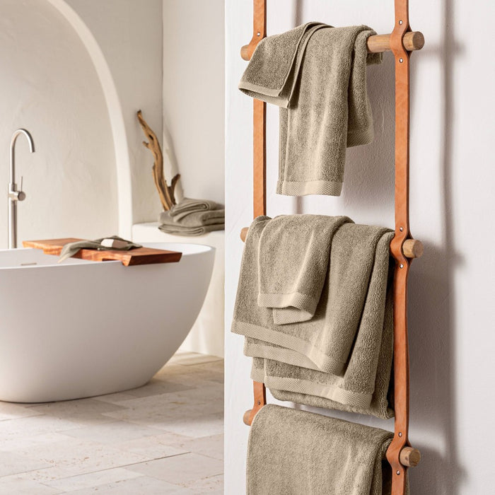 Organic Bath Towel Dark Sand - Casaluna