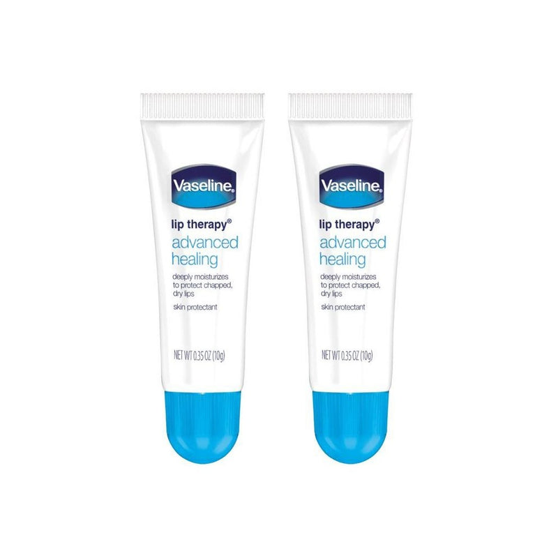 Vaseline Lip Therapy Advanced Healing Fragrance free Moisturizer - 0.7oz/2ct