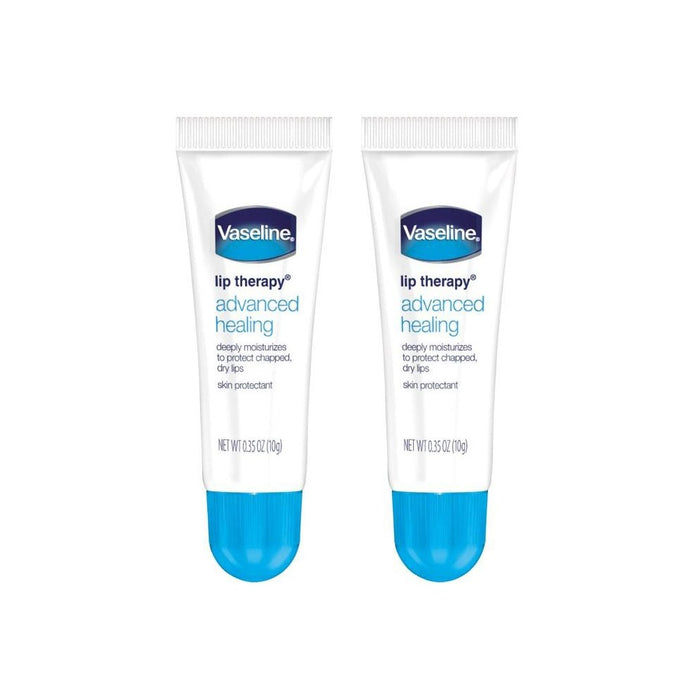 Vaseline Lip Therapy Advanced Healing Fragrance free Moisturizer - 0.7oz/2ct