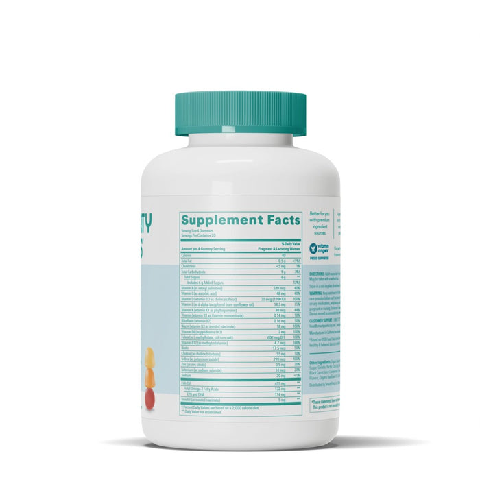 SmartyPants Prenatal Multi & Omega-3 Fish Oil Gummy Vitamins with DHA & Folate - 80 ct