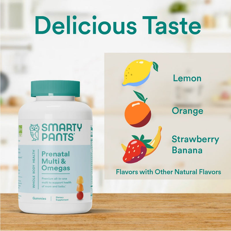 SmartyPants Prenatal Multi & Omega-3 Fish Oil Gummy Vitamins with DHA & Folate - 80 ct