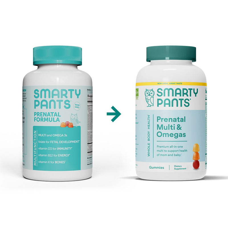 SmartyPants Prenatal Multi & Omega-3 Fish Oil Gummy Vitamins with DHA & Folate - 80 ct