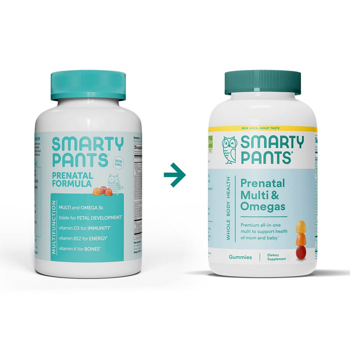 SmartyPants Prenatal Multi & Omega-3 Fish Oil Gummy Vitamins with DHA & Folate - 80 ct