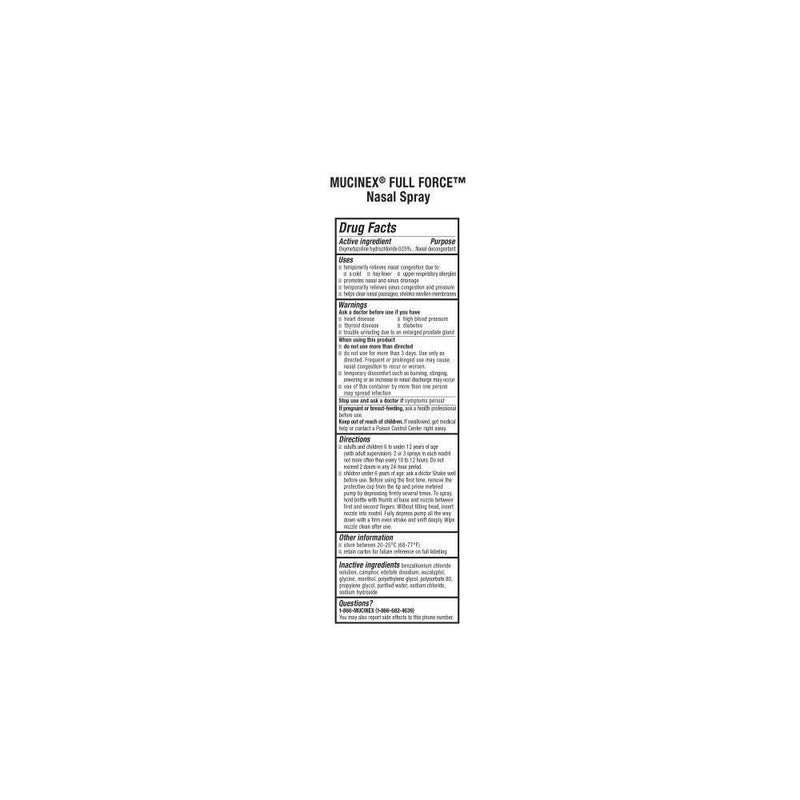 Mucinex Sinus Nasal Spray Decongestant- 0.75 oz