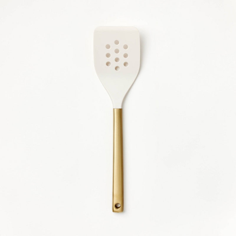 Stainless Steel and Nylon Slotted Turner Champagne - Figmint