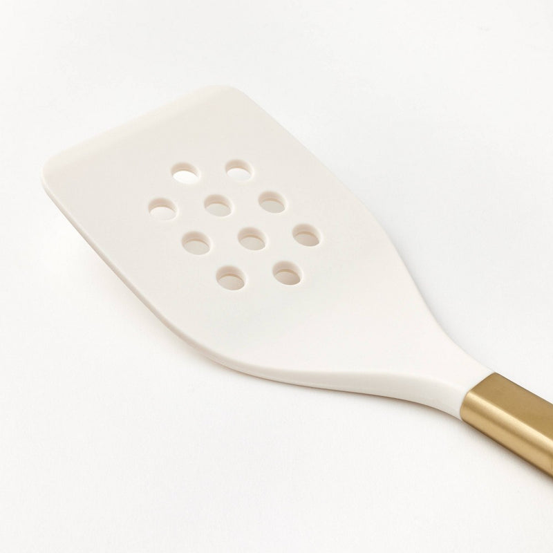 Stainless Steel and Nylon Slotted Turner Champagne - Figmint