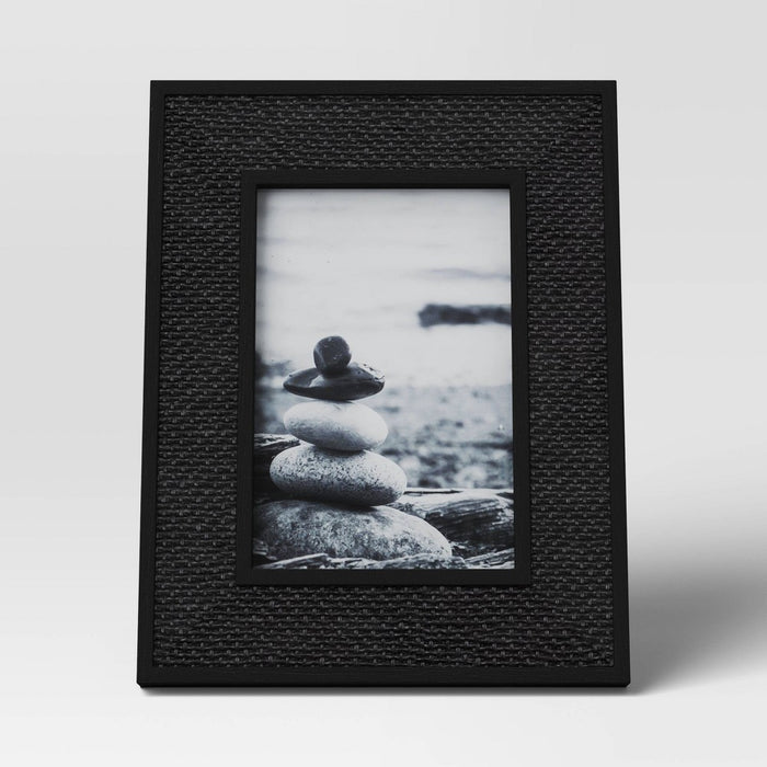 4"x6" Caning Table Frame Black - Threshold