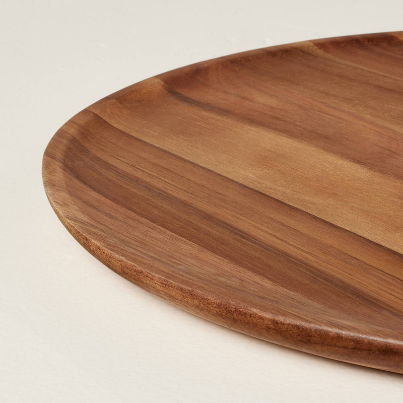 13" Wooden Plate Charger Brown - Hearth & Hand with Magnolia