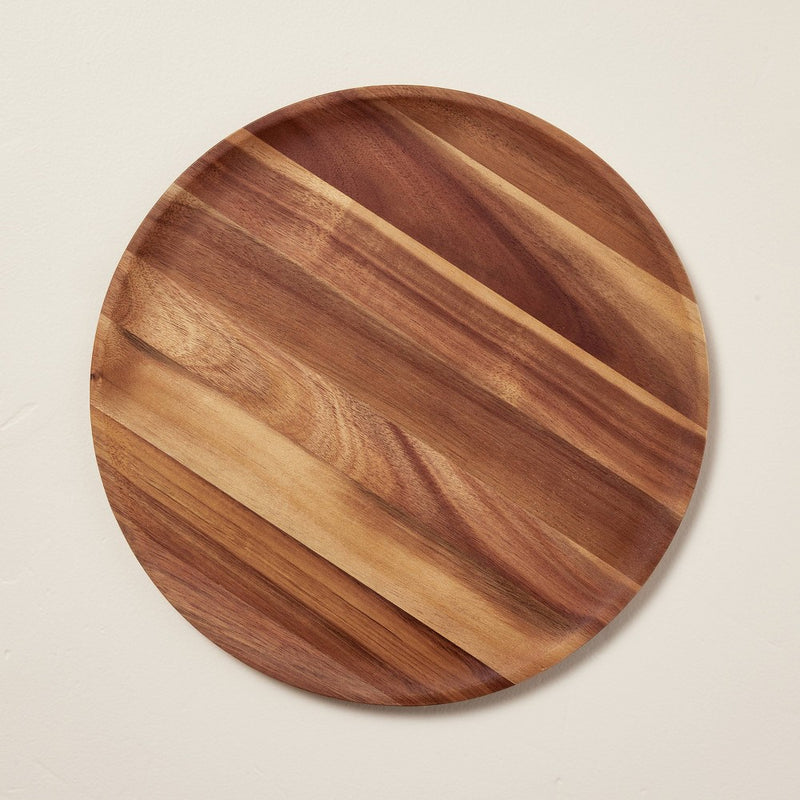 13" Wooden Plate Charger Brown - Hearth & Hand with Magnolia