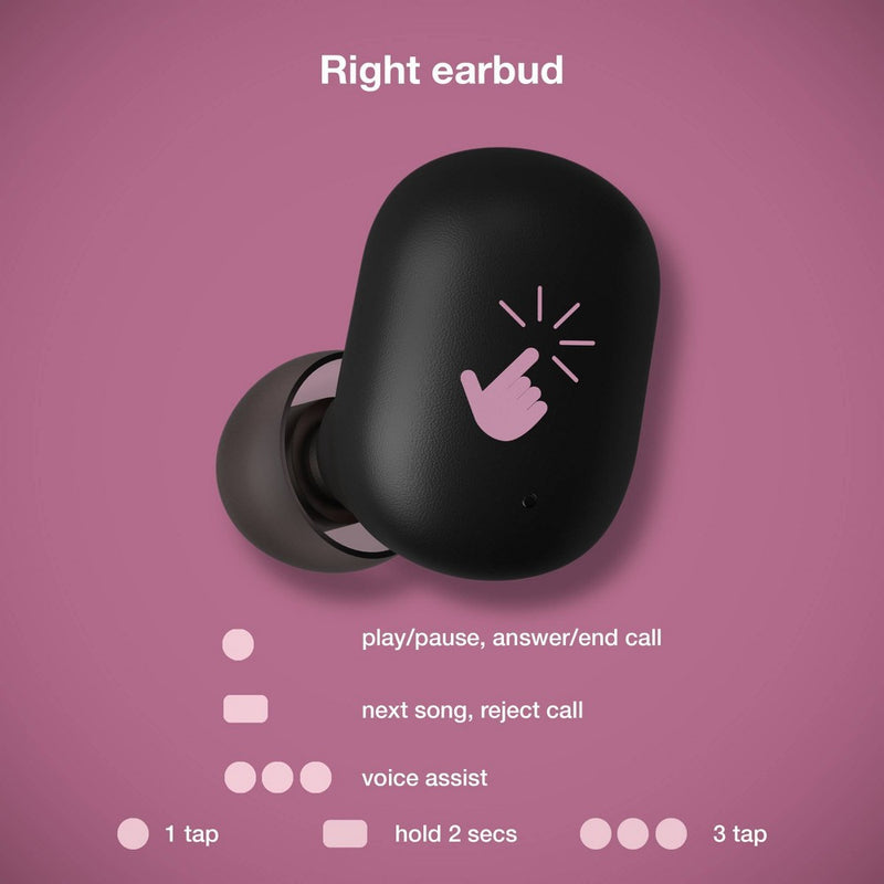 True Wireless Bluetooth Earbuds - heyday Pastel Lavender