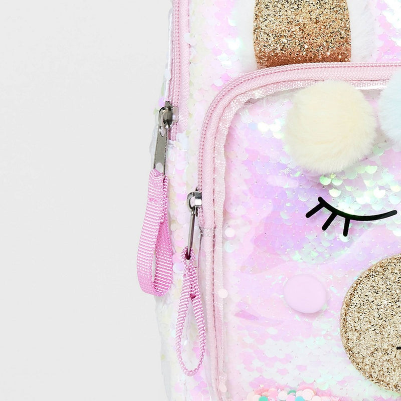 Girls' 10.5" Sequin Llama Backpack - Cat & Jack Pink