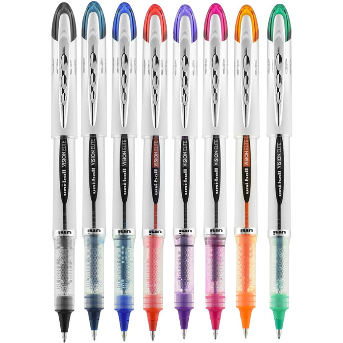 uniball Vision Elite Black Rollerball Pens 3ct Capped 0.8mm Bold Pen