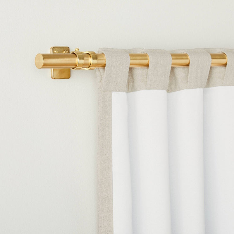 95" Heathered Slub Room Darkening Curtain Panel Twilight Taupe - Hearth & Hand with Magnolia