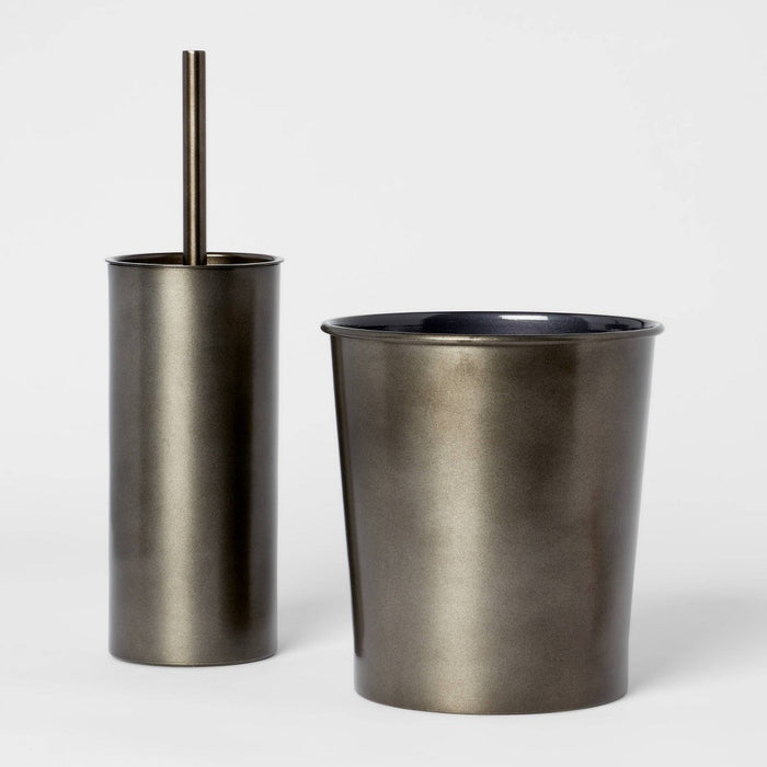 Aluminum Waste with Aged Metal Finish Gray - Threshold