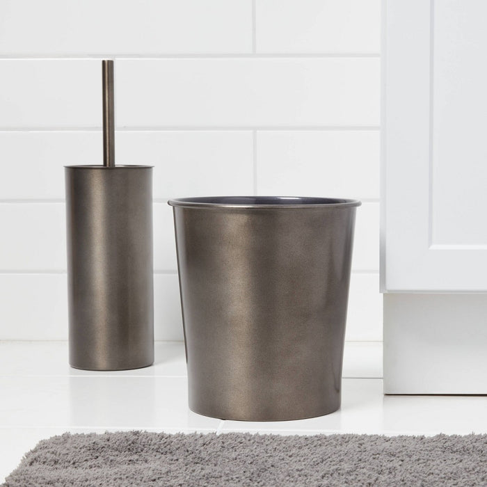 Aluminum Waste with Aged Metal Finish Gray - Threshold