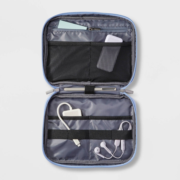 Tech Accesory Organizer Blue - Open Story