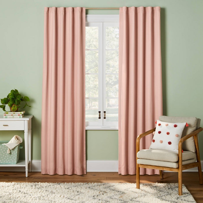 84" Blackout Twill Solid Kids' Panel Pink - Pillowfort