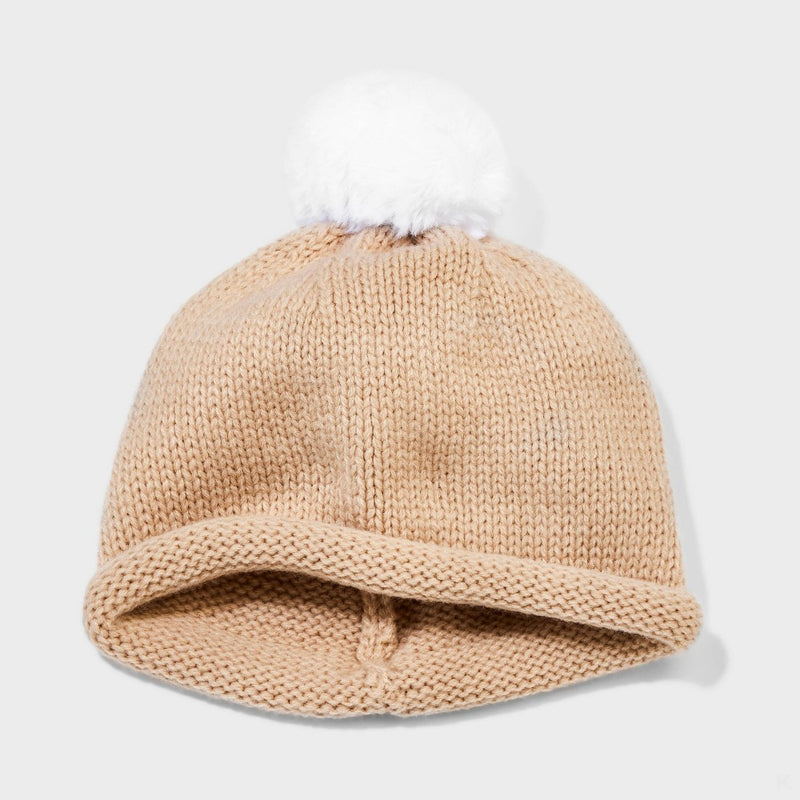 Baby Knitted Hat & Booties Set - Cloud Island Beige 0-3M