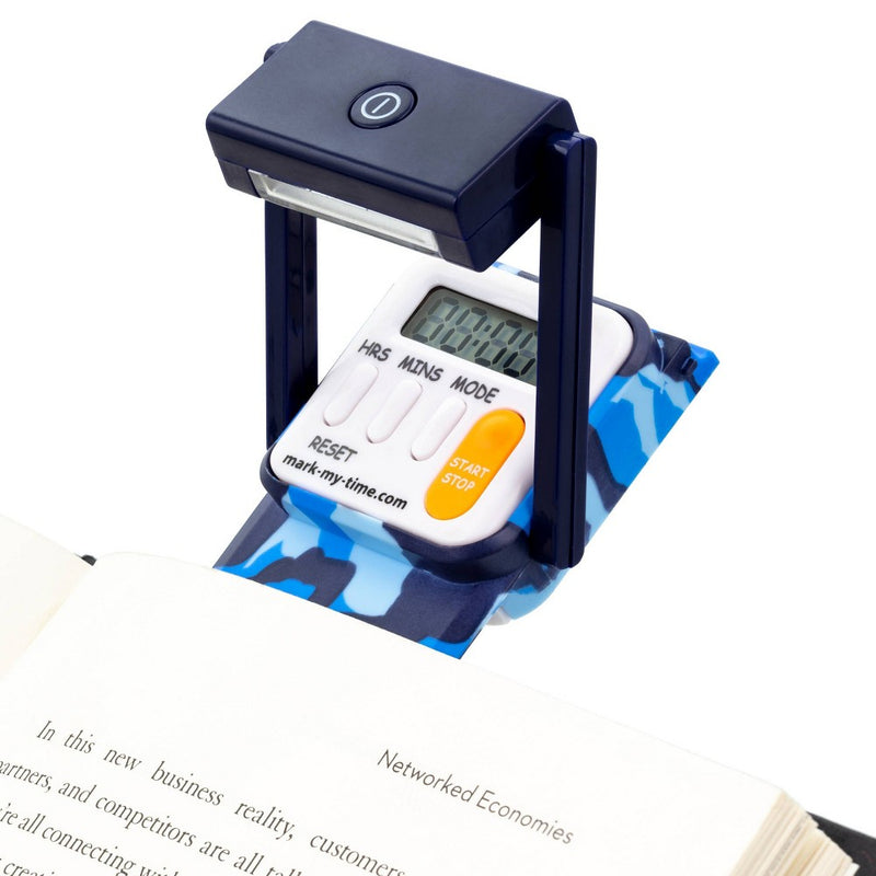 Blue Camouflage Timer Booklight LED