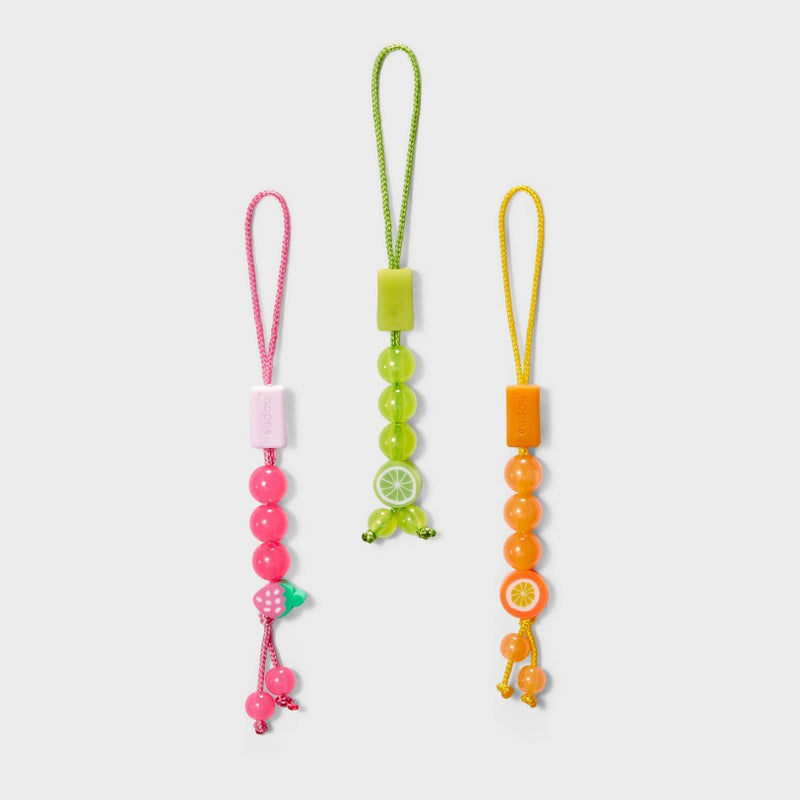 Cell Phone and Tech Charms 3pk Strawberry/Orange/Lime - heyday Fruit