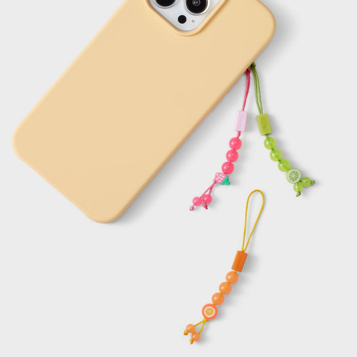 Cell Phone and Tech Charms 3pk Strawberry/Orange/Lime - heyday Fruit
