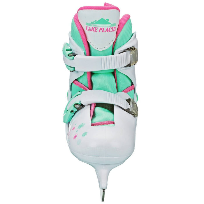 Lake Placid Nitro Adjustable Ice Skate White - M (1-4)