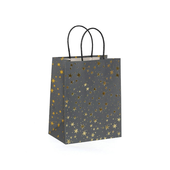 4pk Cub Gift Bags Foil Star Gold - Spritz