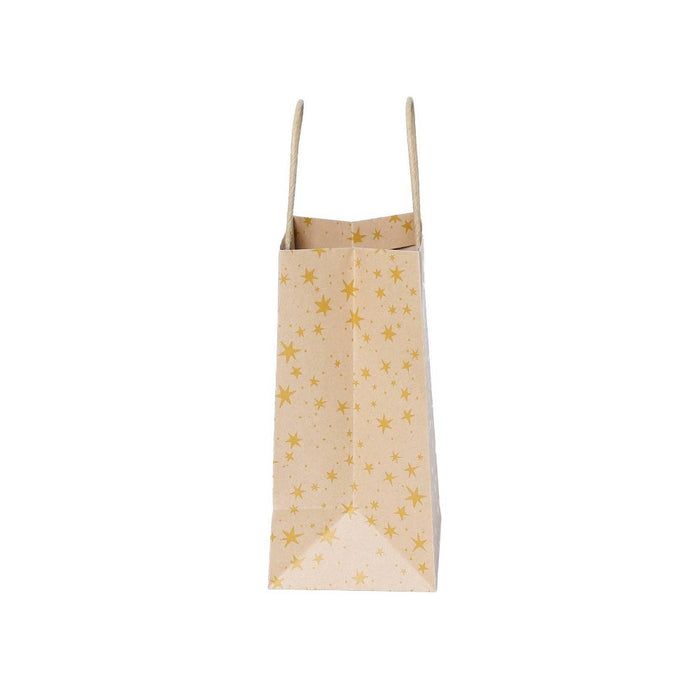 4pk Cub Gift Bags Foil Star Gold - Spritz