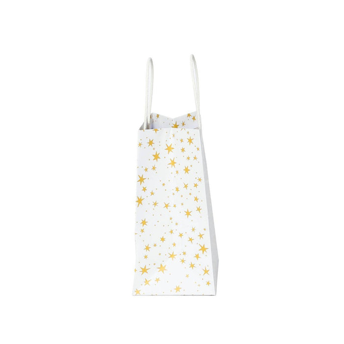 4pk Cub Gift Bags Foil Star Gold - Spritz