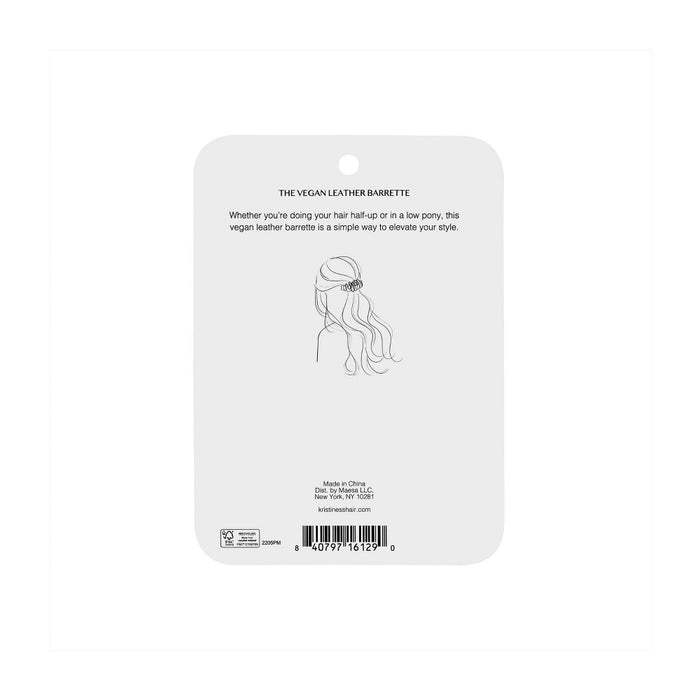 Kristin Ess The Vegan Leather Barrette Hair Clip