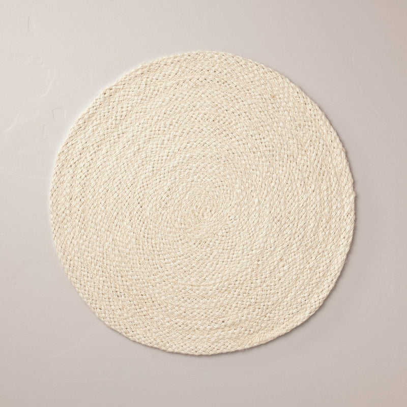 15" Bleached Jute Braided Charger Placemat - Hearth & Hand with Magnolia
