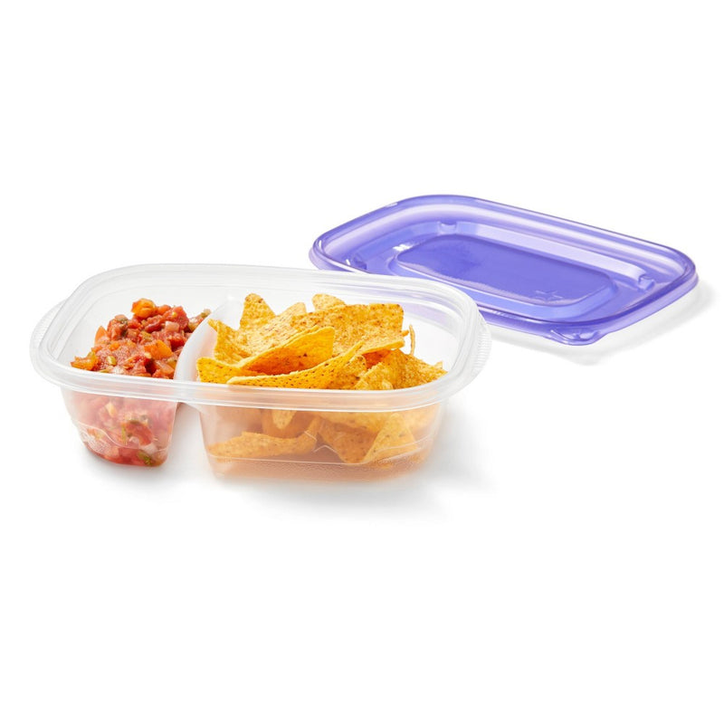 Snap and Store Divided Rectangle Food Storage Container - 3ct/24 fl oz - up & up