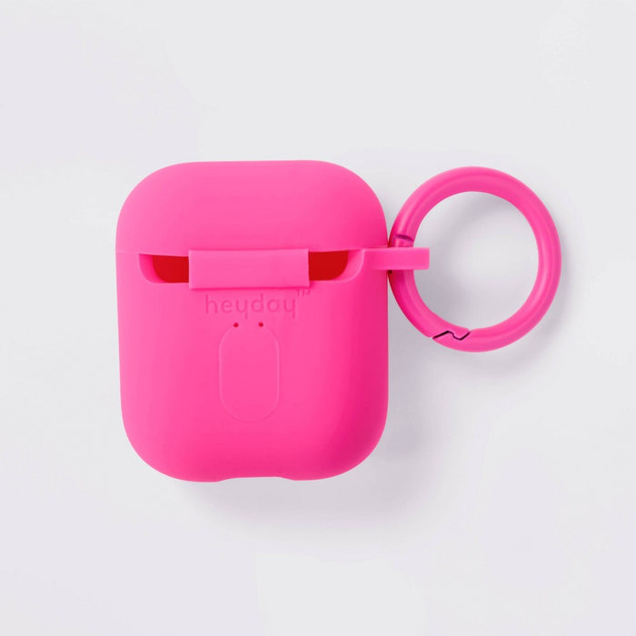 AirPod Gen 1/2 Recycled Silicone Case with Clip - heyday Neon Pink