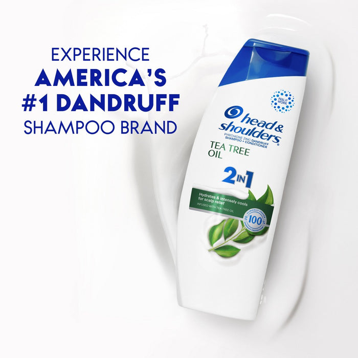 Head & Shoulders Dandruff Treatment/Dandruff Shampoo and Conditioner with Tea Tree Oil - 12.5 fl oz