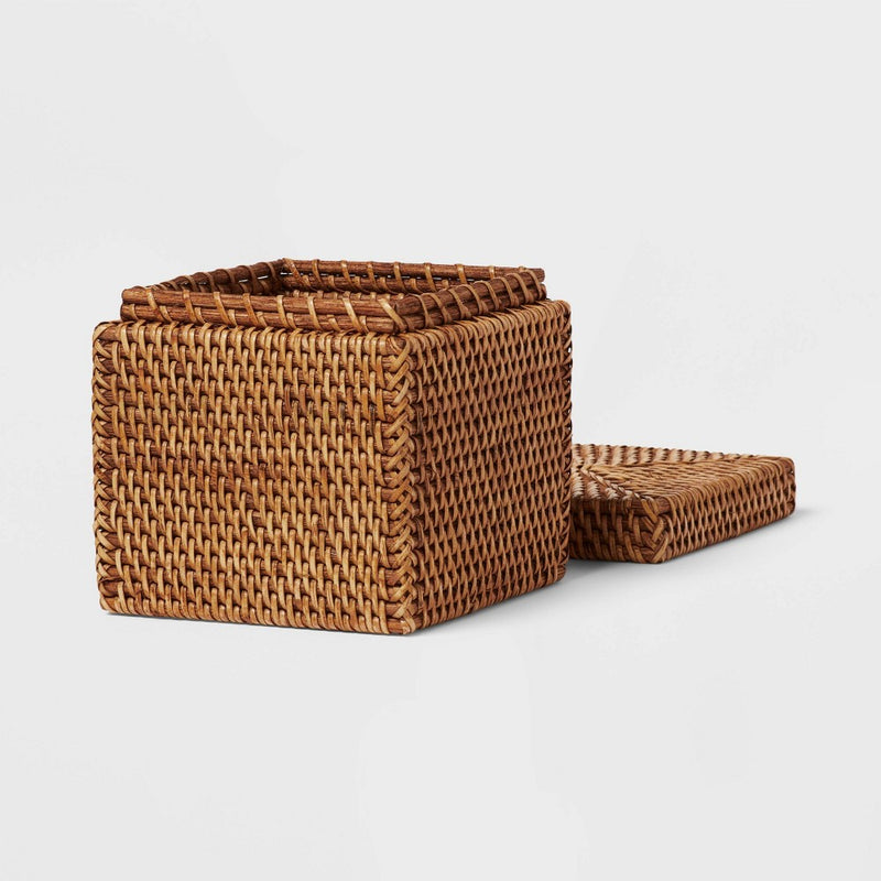 Natural Woven Tank Storage - Threshold