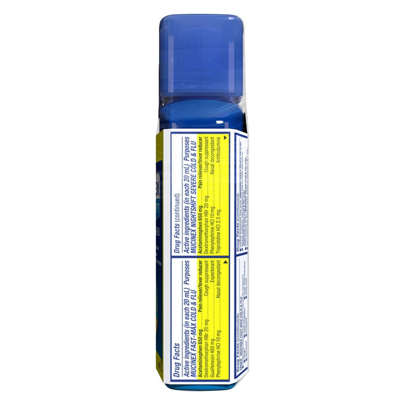 Mucinex Max Strength Cold & Flu Medicine - Day & Night - Liquid - 6 fl oz/2ct
