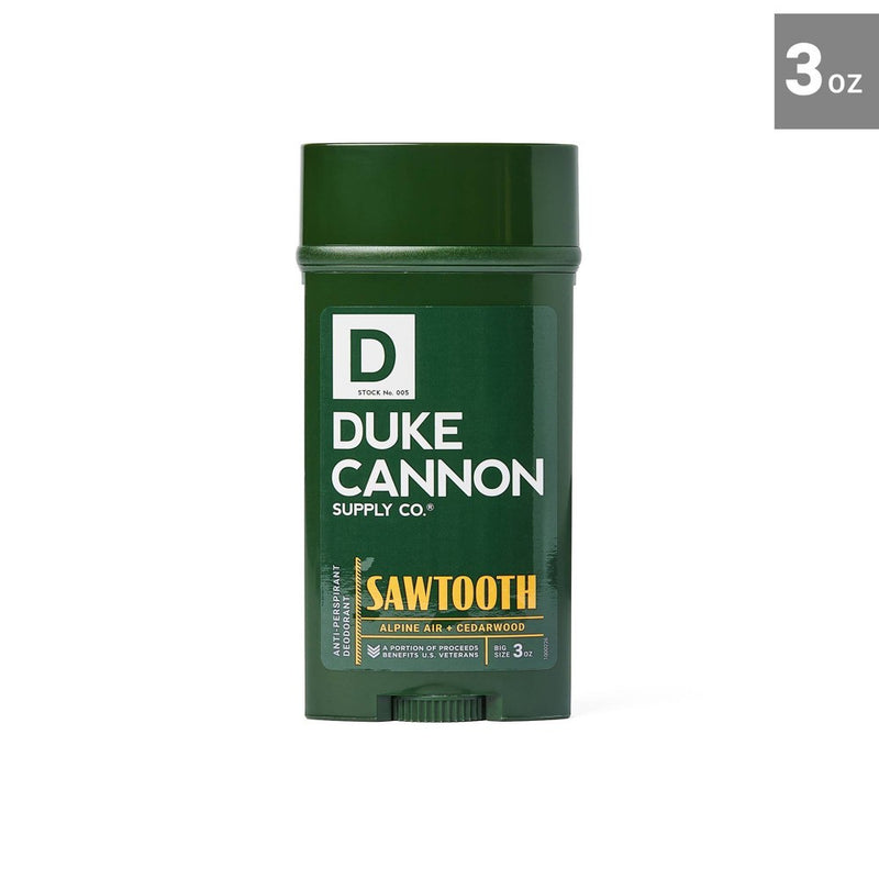 Duke Cannon Antiperspirant & Deodorant - Sawtooth - Maximum-Strength Antiperspirant for Men - Scented - 3 oz
