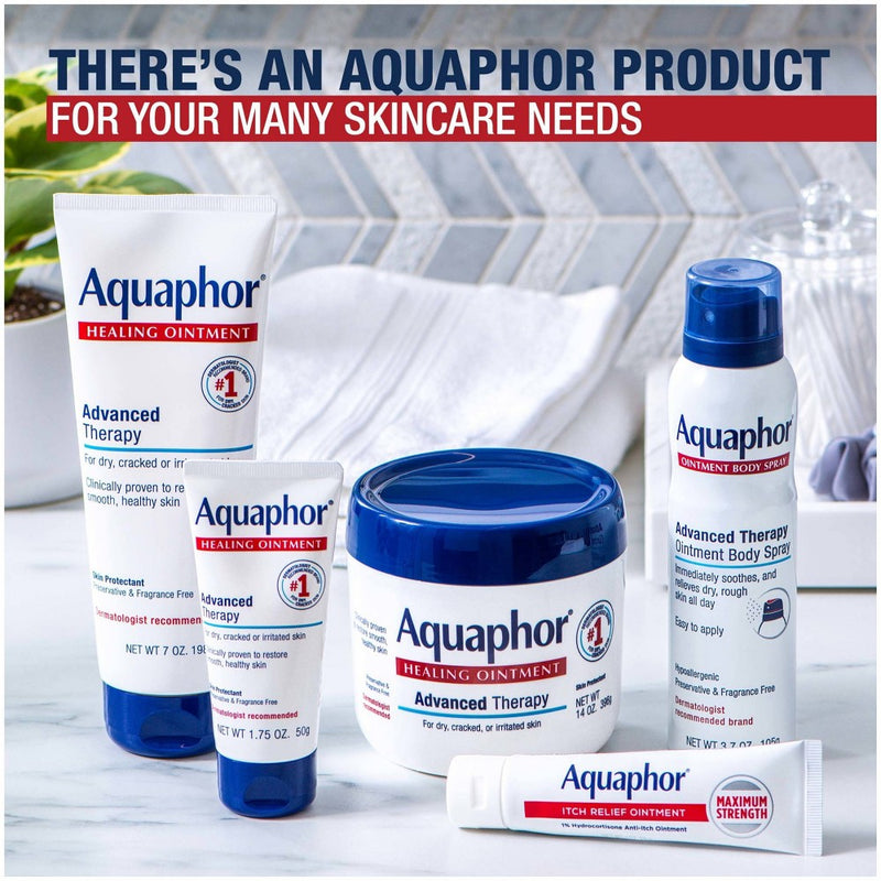 Aquaphor Healing Ointment Skin Protectant and Moisturizer for Dry and Cracked Skin Unscented - 1.75oz