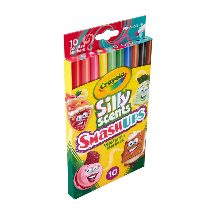 Crayola 10pk Silly Scents Smash Ups Slim Washable Markers