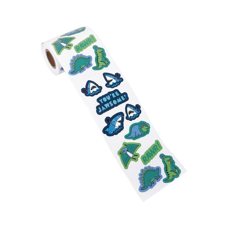 Dino and Shark Sticker Rolls - Spritz