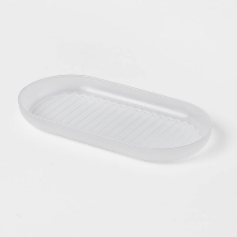 Plastic Soap Dish Clear - Room Essentials